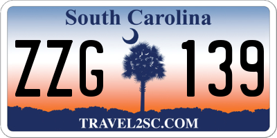 SC license plate ZZG139