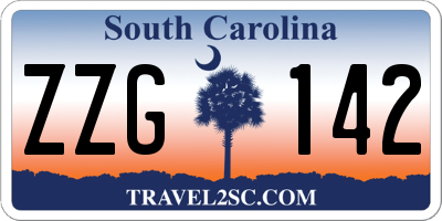 SC license plate ZZG142