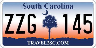 SC license plate ZZG145