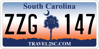 SC license plate ZZG147