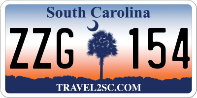 SC license plate ZZG154
