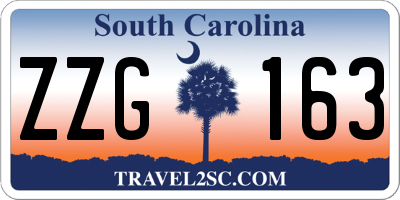 SC license plate ZZG163