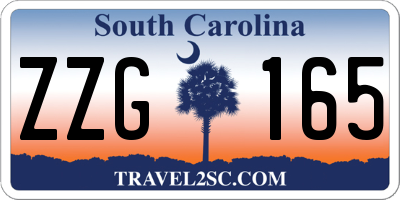 SC license plate ZZG165
