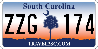 SC license plate ZZG174