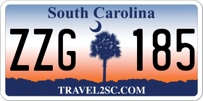 SC license plate ZZG185