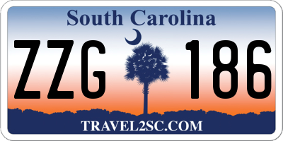 SC license plate ZZG186