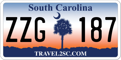 SC license plate ZZG187