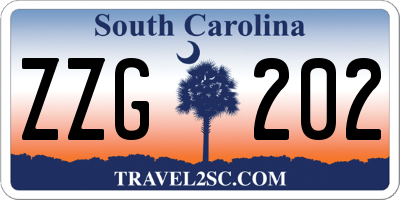 SC license plate ZZG202