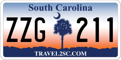 SC license plate ZZG211