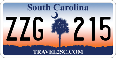 SC license plate ZZG215