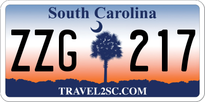 SC license plate ZZG217