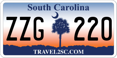 SC license plate ZZG220