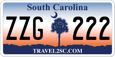 SC license plate ZZG222