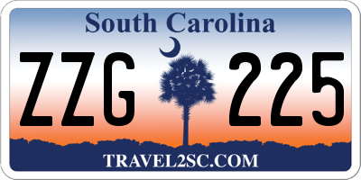 SC license plate ZZG225