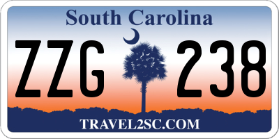 SC license plate ZZG238