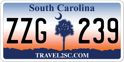 SC license plate ZZG239