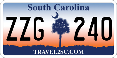 SC license plate ZZG240