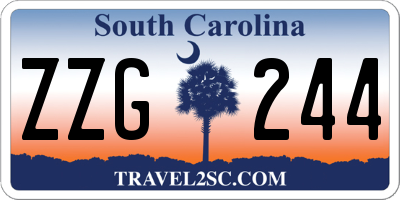 SC license plate ZZG244