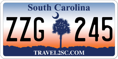 SC license plate ZZG245