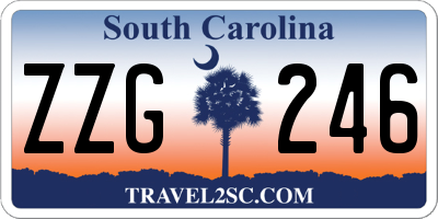 SC license plate ZZG246