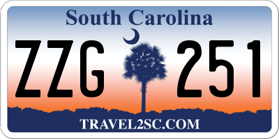 SC license plate ZZG251