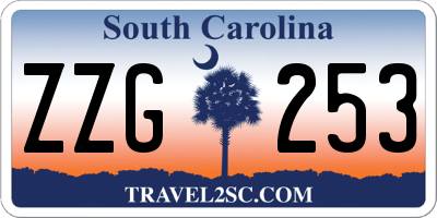 SC license plate ZZG253