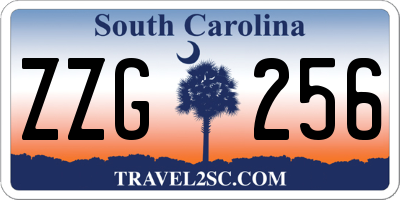SC license plate ZZG256