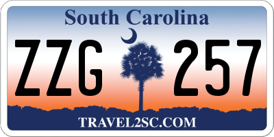 SC license plate ZZG257