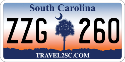 SC license plate ZZG260