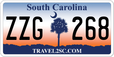 SC license plate ZZG268