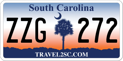 SC license plate ZZG272