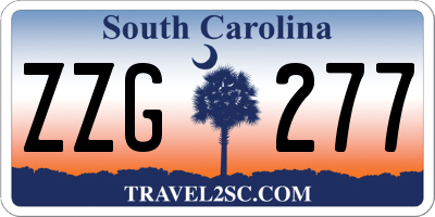 SC license plate ZZG277
