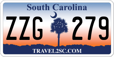 SC license plate ZZG279