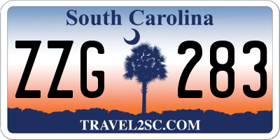 SC license plate ZZG283
