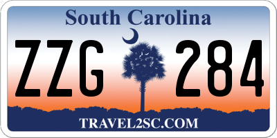 SC license plate ZZG284