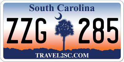 SC license plate ZZG285
