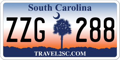 SC license plate ZZG288