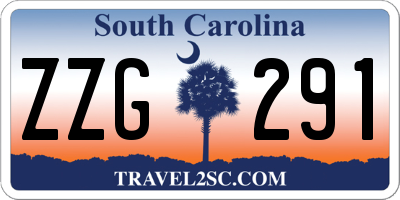 SC license plate ZZG291