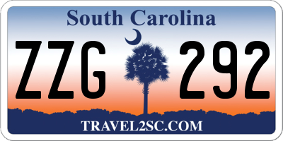SC license plate ZZG292