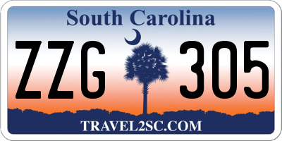 SC license plate ZZG305