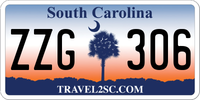 SC license plate ZZG306