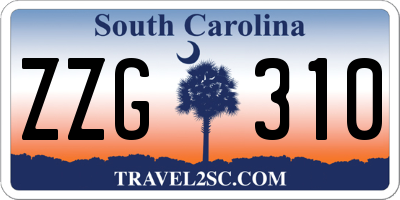 SC license plate ZZG310