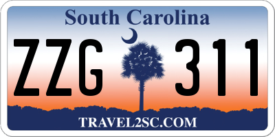 SC license plate ZZG311