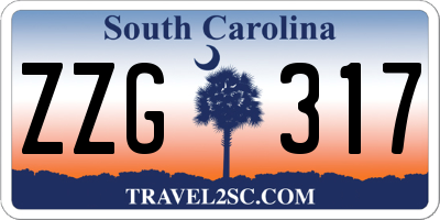 SC license plate ZZG317