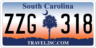 SC license plate ZZG318