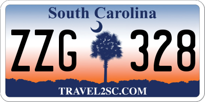 SC license plate ZZG328