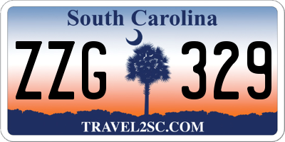 SC license plate ZZG329