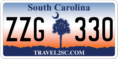 SC license plate ZZG330