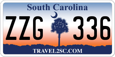 SC license plate ZZG336