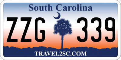SC license plate ZZG339